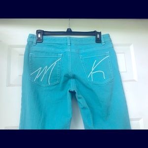 Michael Kors robin’s egg blue stretch jeans